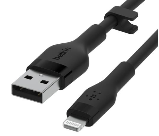 BELKIN USB-A - Lightning Silicone 1m Black CAA008BT1MBK - 731846 - zdjęcie 4